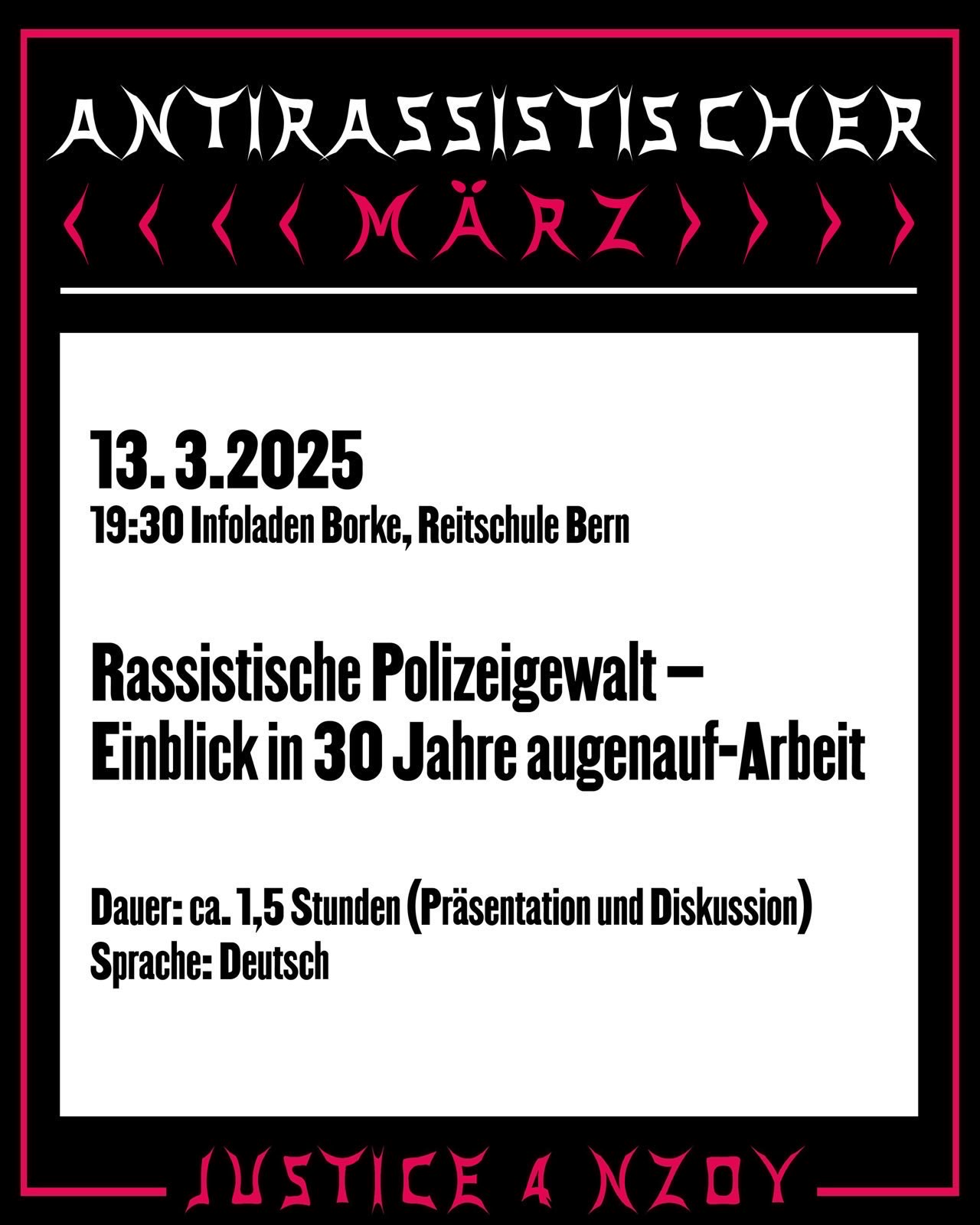 Rassistische Polizeigewalt – Einblick in 30 Jahre augenauf-Arbeit